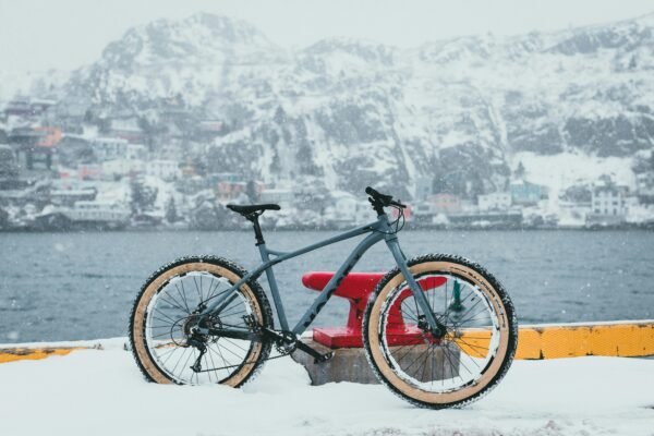 cycling and snow
